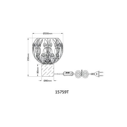 Globo - Bordlampe 1xE27/40W/230V