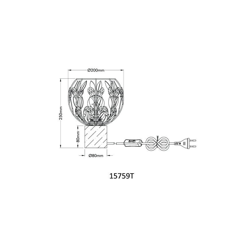 Globo - Bordlampe 1xE27/40W/230V