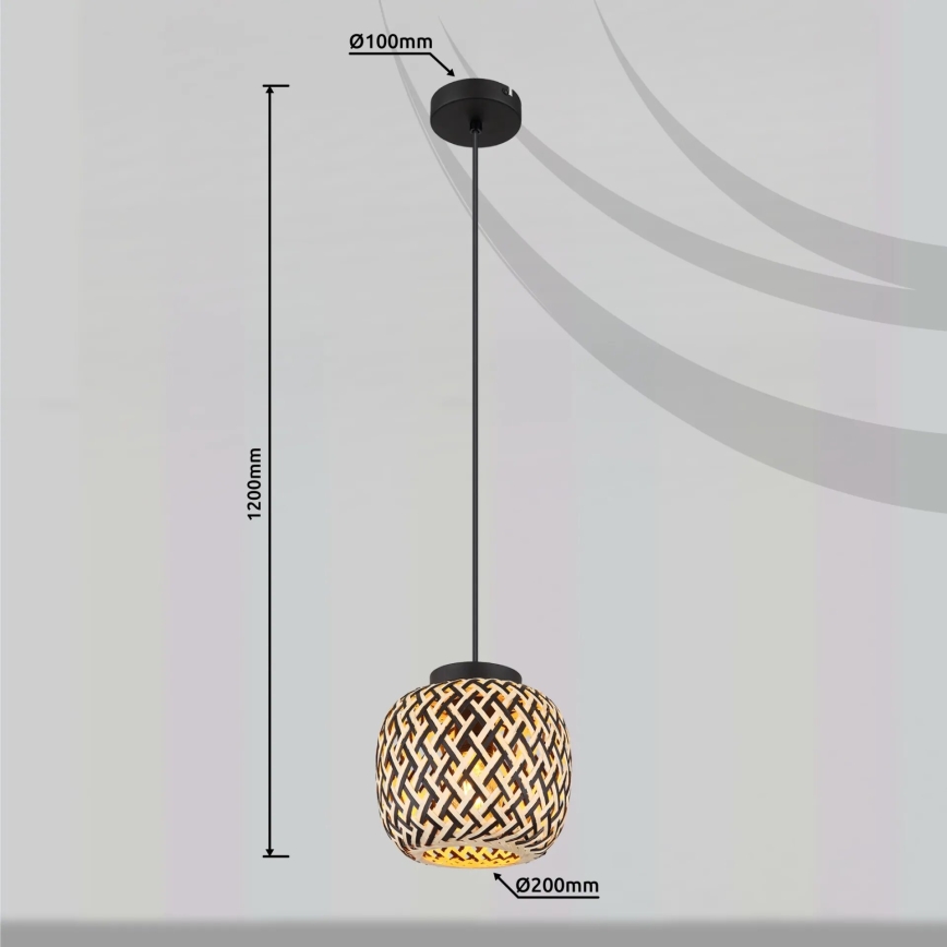 Globo 15766H - Pendel COLLY 1xE27/15W/230V diameter 20 cm