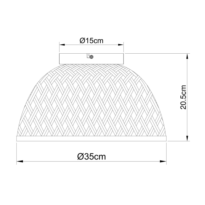 Globo - Loftlampe 1xE27/15W/230V bambus
