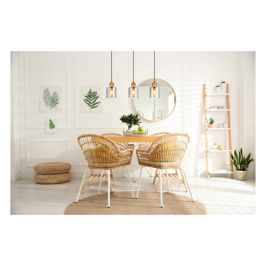 Globo - Pendel på kabel 3xE27/25W/230V