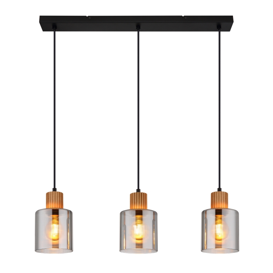 Globo - Pendel på kabel 3xE27/25W/230V