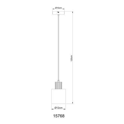 Globo - Pendel 1xE27/25W/230V sort diameter 12 cm
