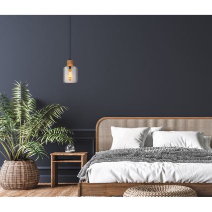 Globo - Pendel på ledning 1xE27/25W/230V Ø 12 cm