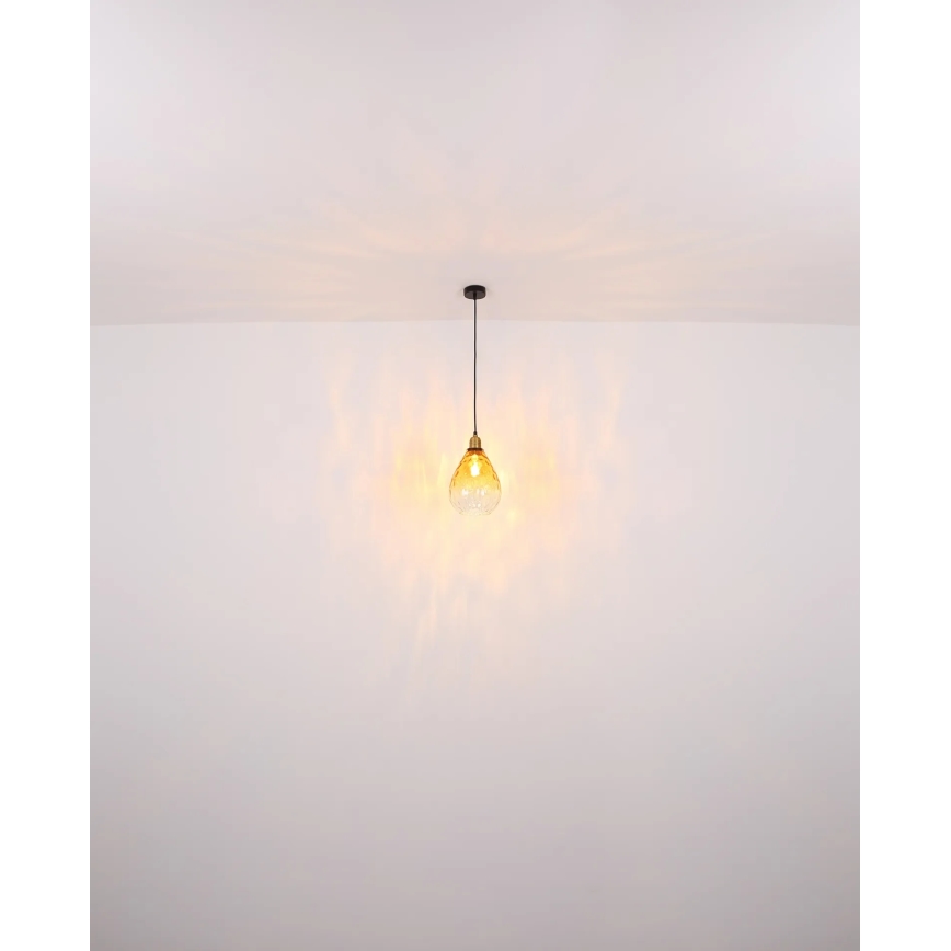 Globo - Pendel 1xE27/60W/230V diameter 21 cm orange
