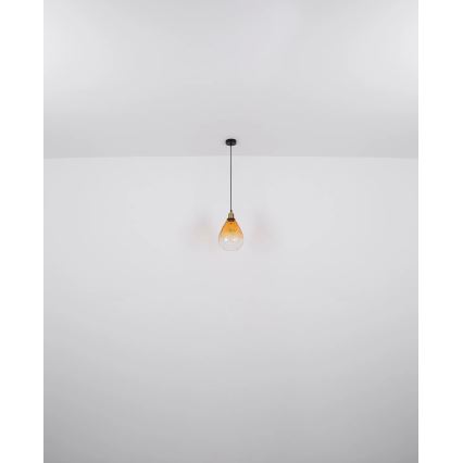 Globo - Pendel 1xE27/60W/230V diameter 21 cm orange