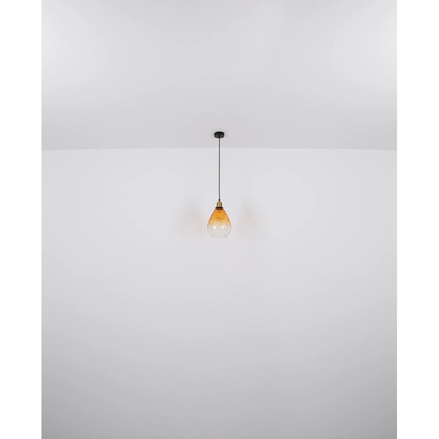 Globo - Pendel 1xE27/60W/230V diameter 21 cm orange
