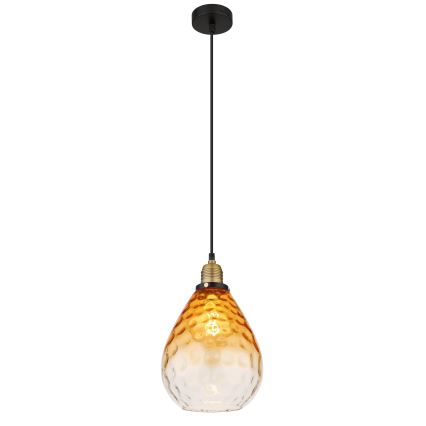 Globo - Pendel 1xE27/60W/230V diameter 21 cm orange