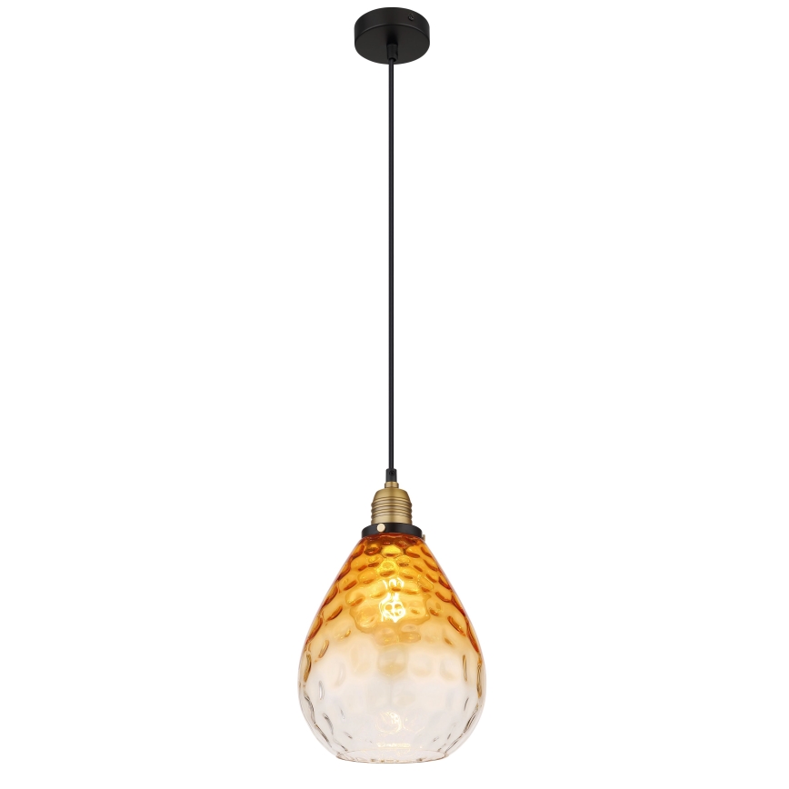 Globo - Pendel 1xE27/60W/230V diameter 21 cm orange