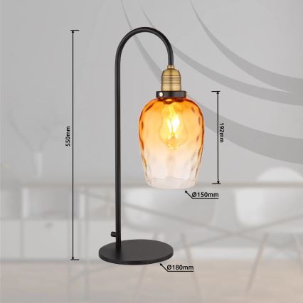Globo - Bordlampe 1xE27/60W/230V orange