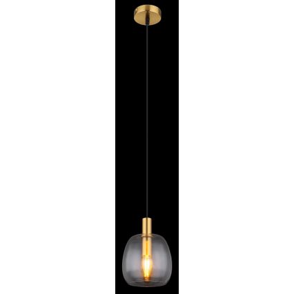 Globo - Pendel 1xE14/40W/230V diameter 16 cm messing