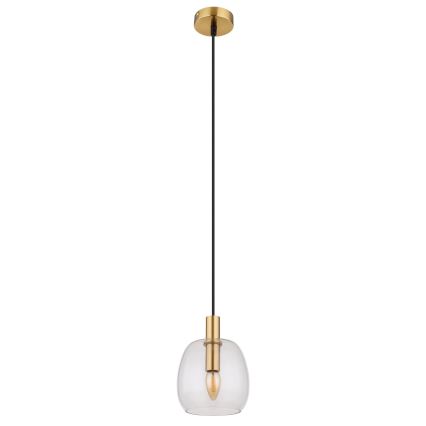 Globo - Pendel 1xE14/40W/230V diameter 16 cm messing