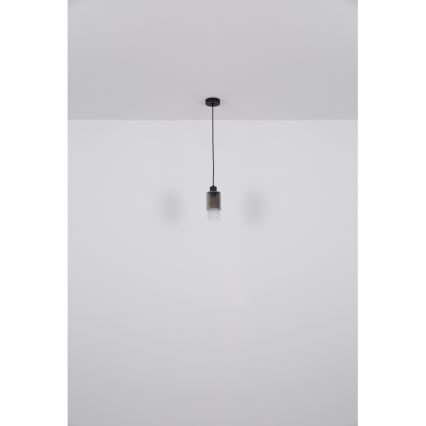 Globo - Pendel 1xE27/40W/230V diameter 10 cm sort