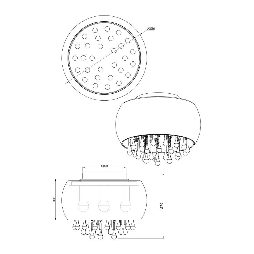 Globo - Lofts lys 5xE14/25W/230V
