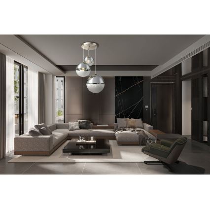 Globo - Pendel 3xE27/40W/230V diameter 51 cm