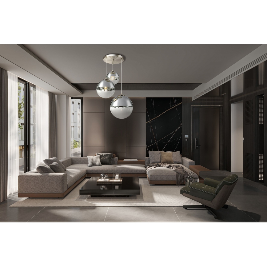 Globo - Pendel 3xE27/40W/230V diameter 51 cm