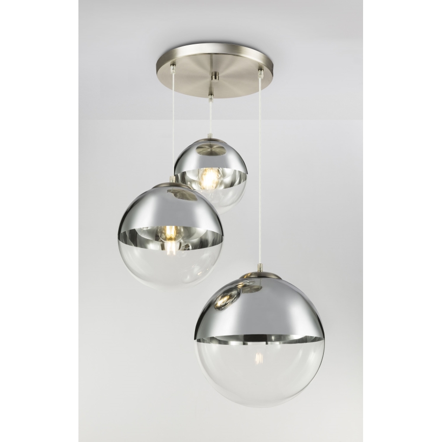 Globo - Pendel 3xE27/40W/230V diameter 51 cm