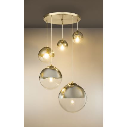Globo - Pendel 5xE27/60W/230V diameter 65 cm