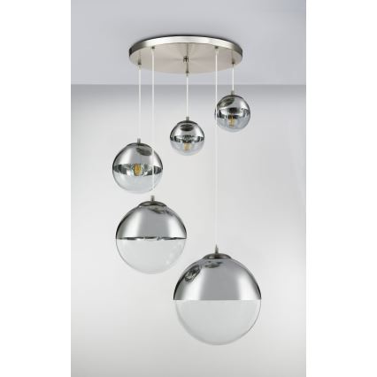 Globo - Pendel 5xE27/60W/230V diameter 65 cm