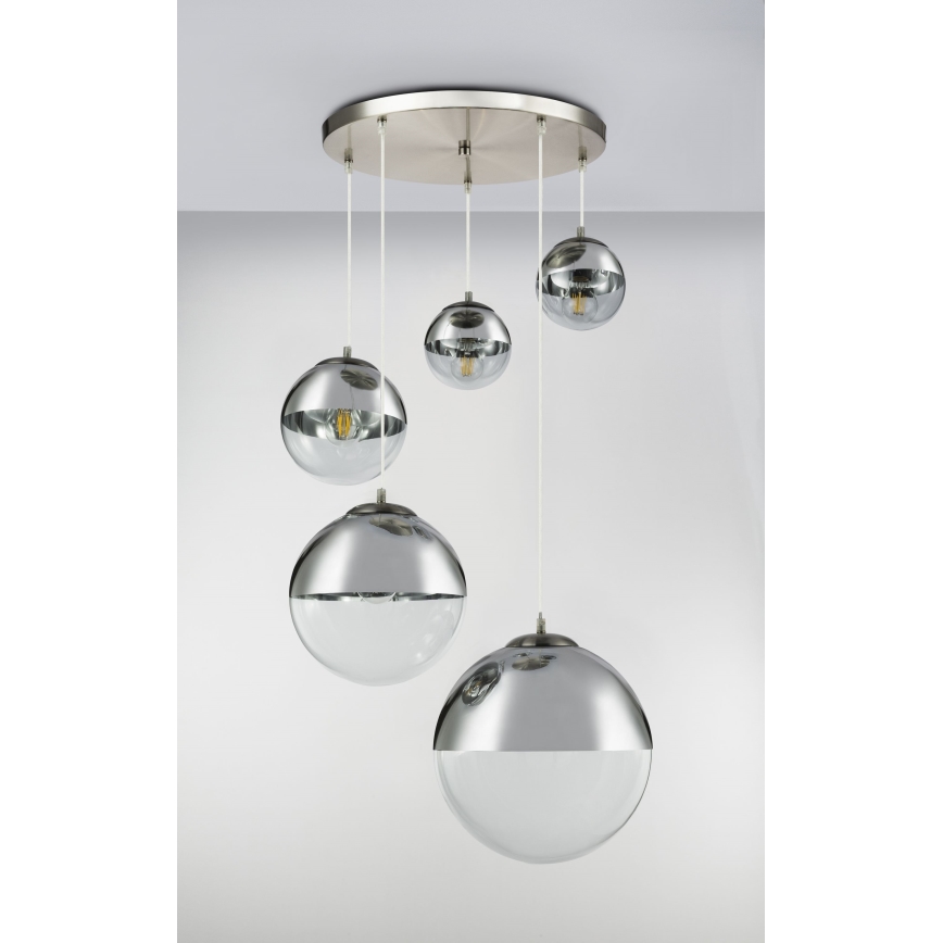 Globo - Pendel 5xE27/60W/230V diameter 65 cm