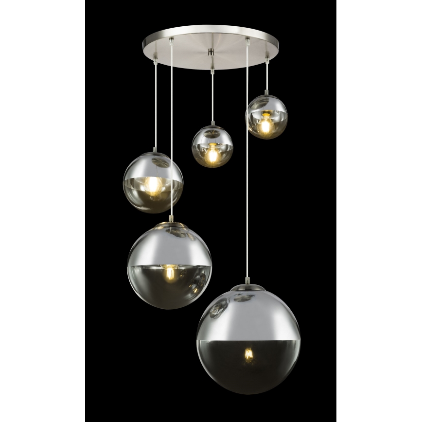 Globo - Pendel 5xE27/60W/230V diameter 65 cm