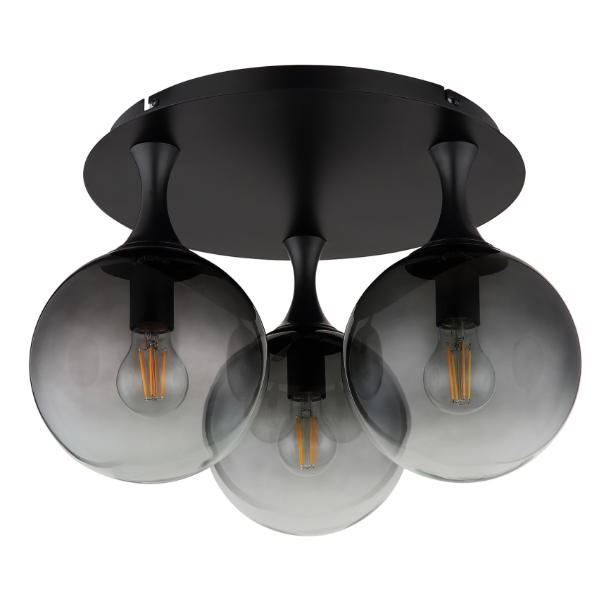 Globo - Loftlampe 3xE27/10W/230V diameter 46 cm sort