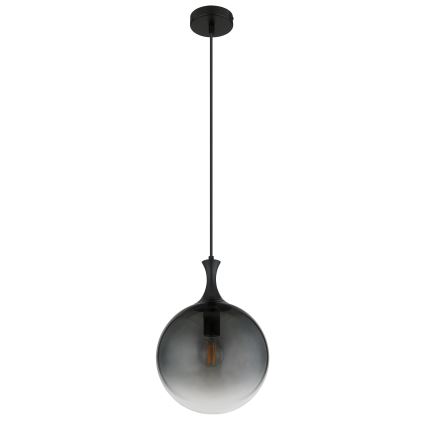 Globo - Pendel 1xE27/10W/230V diameter 25 cm sort