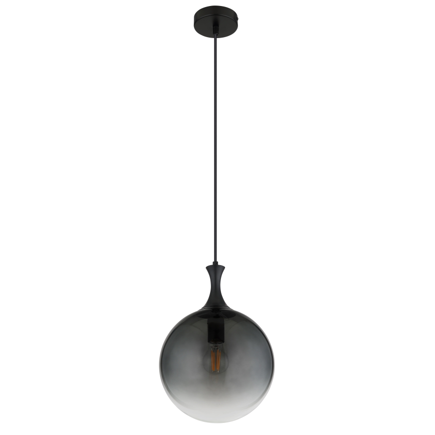 Globo - Pendel 1xE27/10W/230V diameter 25 cm sort