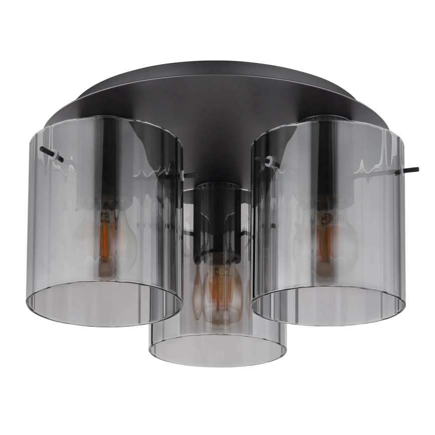 Globo - Loftlampe 3xE27/40W/230V diameter 37 cm grå