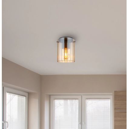 Globo - Loftlampe 1xE27/40W/230V diameter 18 cm brun