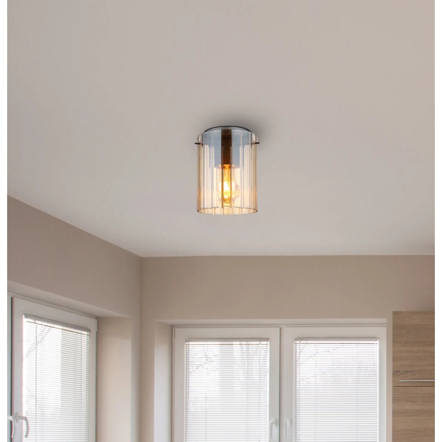 Globo - Loftlampe 1xE27/40W/230V diameter 18 cm brun