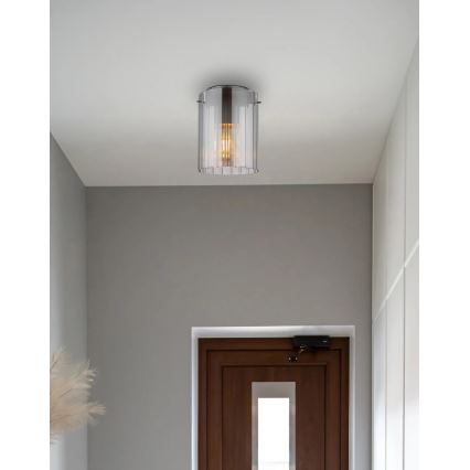 Globo - Loftlampe 1xE27/40W/230V diameter 18 cm grå