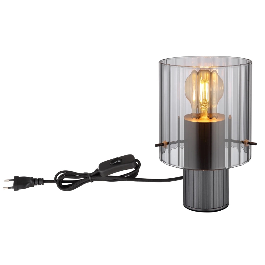 Globo - Bordlampe 1xE27/40W/230V diameter 14 cm grå