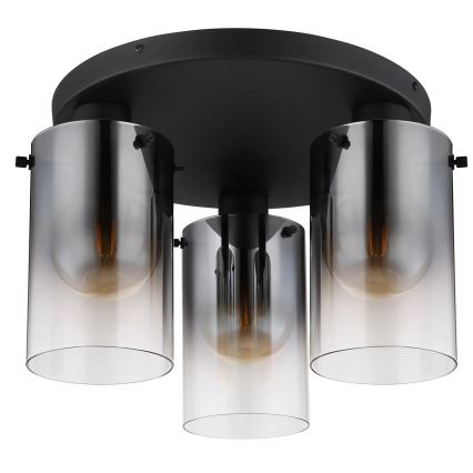 Globo - Loftlampe 3xE27/40W/230V diameter 40,5 cm sort