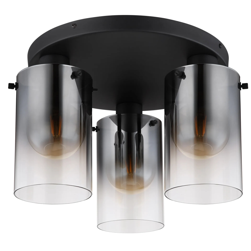 Globo - Loftlampe 3xE27/40W/230V diameter 40,5 cm sort