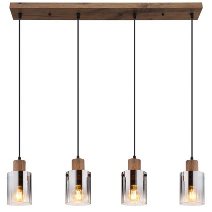 Globo - Pendel på ledning 4xE27/40W/230V