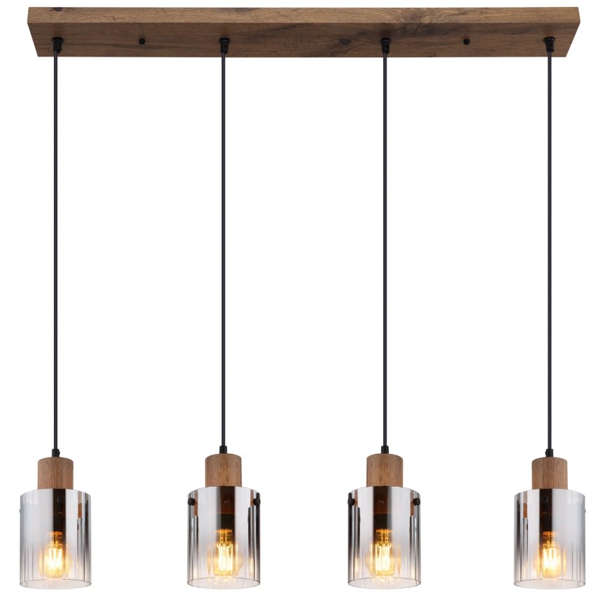 Globo - Pendel på ledning 4xE27/40W/230V