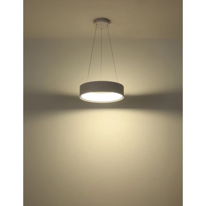 Globo - LED-pendel med wire LED/45W/230V 2700/4000/6000K Ø 46 cm hvid