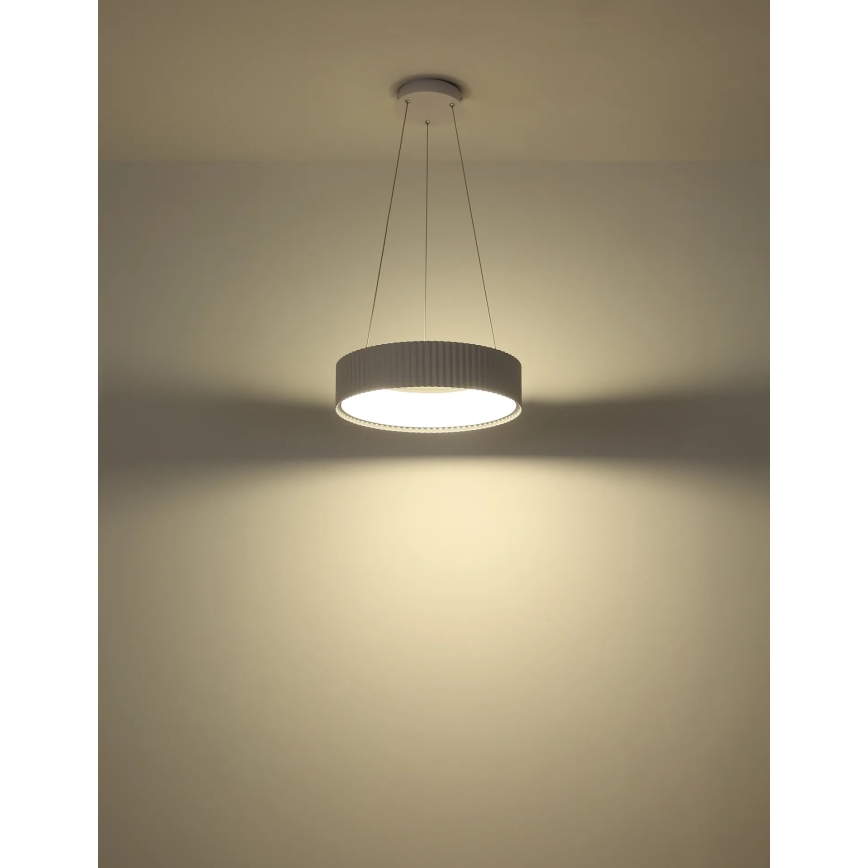Globo - LED-pendel med wire LED/45W/230V 2700/4000/6000K Ø 46 cm hvid