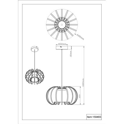 Globo - LED dæmpbar pendel på kabel LED/40W/230V 3000K