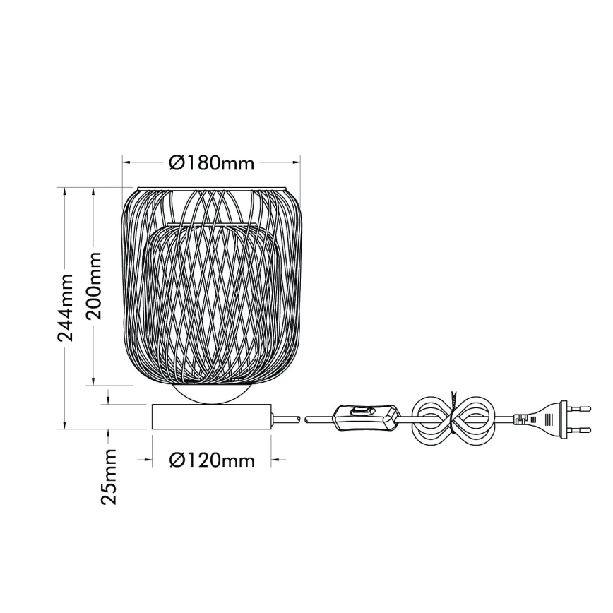 Globo - Bordlampe 1xE27/40W/230V