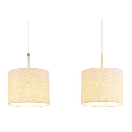 Globo - Pendel på wire 3xE27/40W/230V