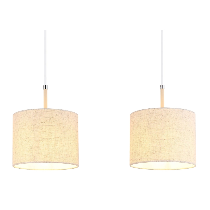 Globo - Pendel på wire 3xE27/40W/230V