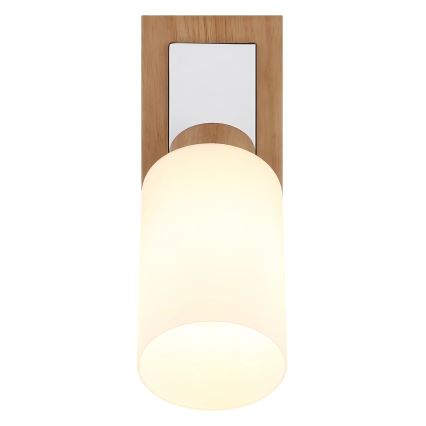 Globo - Væglampe med spot 1xE27/60W/230V eg/hvid