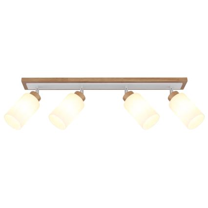 Globo - Loftspot 4xE27/60W/230V beige/hvid