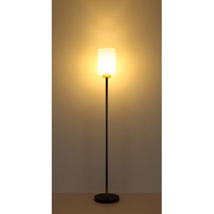 Globo - Gulvlampe 1xE27/60W/230V sort/hvid