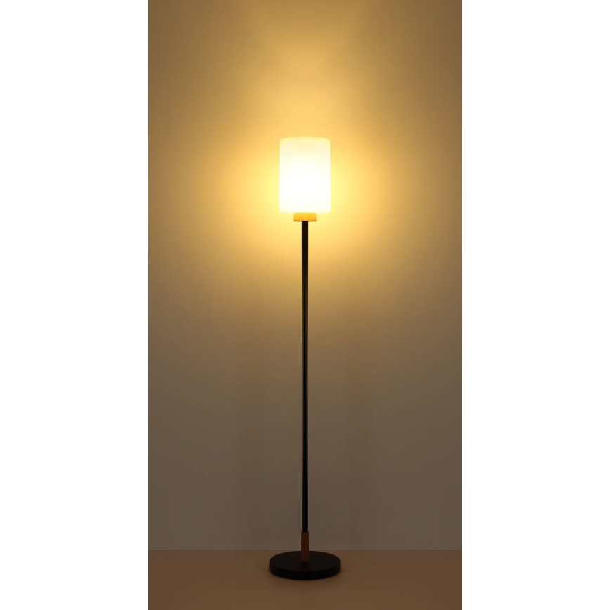 Globo - Gulvlampe 1xE27/60W/230V sort/hvid