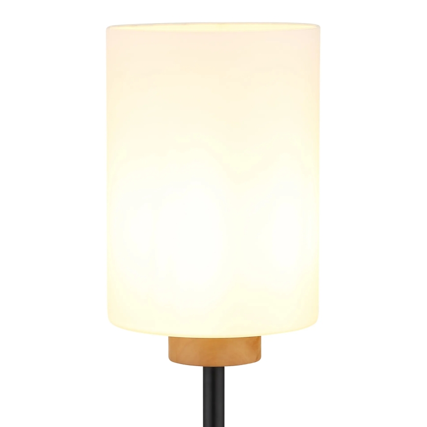 Globo - Gulvlampe 1xE27/60W/230V sort/hvid