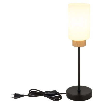 Globo - Bordlampe 1xE27/60W/230V sort/hvid