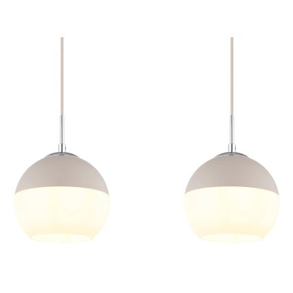 Globo - Pendel på wire 3xE27/60W/230V